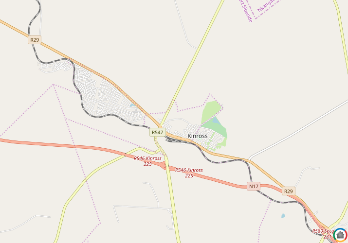 Map location of Kinross